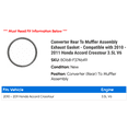 thumbnail image 2 of Converter Rear To Muffler Assembly Exhaust Gasket - Compatible with 2010 - 2011 Honda Accord Crosstour 3.5L V6, 2 of 2