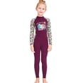 thumbnail image 3 of Trajes De Neopreno Para Niños Protección UV Cuerpo Completo Traje De Baño De Verano De Una Pieza Púrpura XL SM SunniMix traje de neopreno para niños, 3 of 8