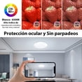 thumbnail image 2 of Lampara De Techo Sobreponer Led 12w Luminaria Plafon Blanca Estructura Blanco, 2 of 8
