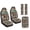 Ethnic Tribe Cow Print, variant on Xixirimido Car Seat Covers for Front Seats 5Pcs Car Accessories with Seat Belt Covers & Center Console Cover Universal Fit for SUVs,Vans,Trucks,Sedans, Native Ethnic Tribal Geometric
