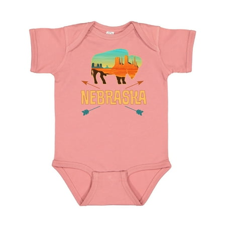 

Inktastic Nebraska Vacation Buffalo Gift Baby Boy or Baby Girl Bodysuit