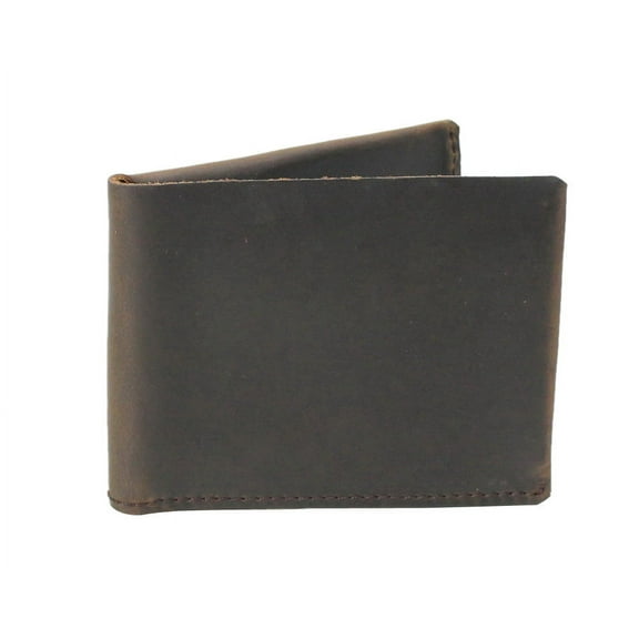 Vagarant Traveler Vintage Cowhide Leather Slim Credit Card Cash Holder B12.DB