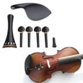 thumbnail image 2 of Yokua 4Pcs Violin Rep Accessories Kit Violin Chin Rest Chinrest with 4 Tuning Pegs, 2 of 21
