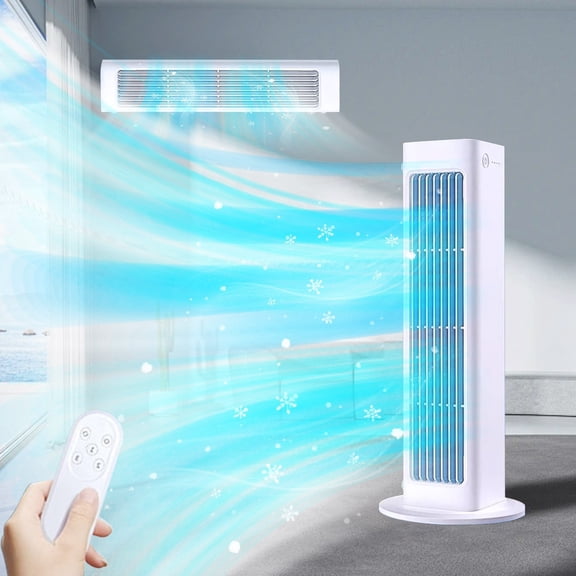 Ovzne Bladeless Wall Mounted Fan with Silent Operation Evaporative Cooling for Bedroom Dorm
