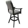 thumbnail image 2 of Tobias Designs Casa 34" Swivel Wood Extra Tall Bar Stool in Natural Fun/Gray, 2 of 2