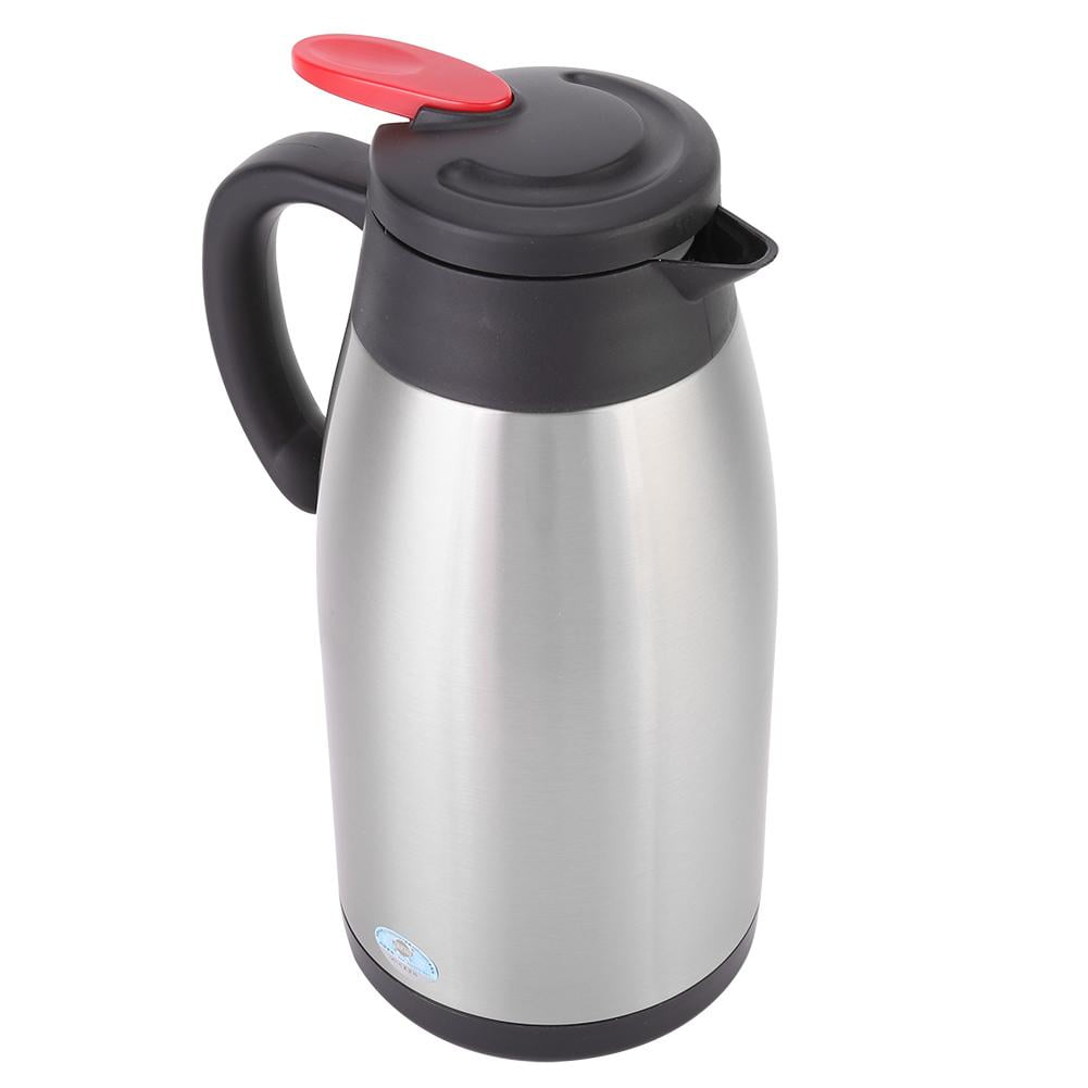 Rdeghly 2000ml Stainless Steel Thermal Insulated Vacuum Coffee Jug Milk