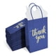 thumbnail image 1 of Bolsas de regalo DjinnGlory Thank You Paper, color azul marino, 9 x 14 x 8 cm, 100 unidades, 1 of 8
