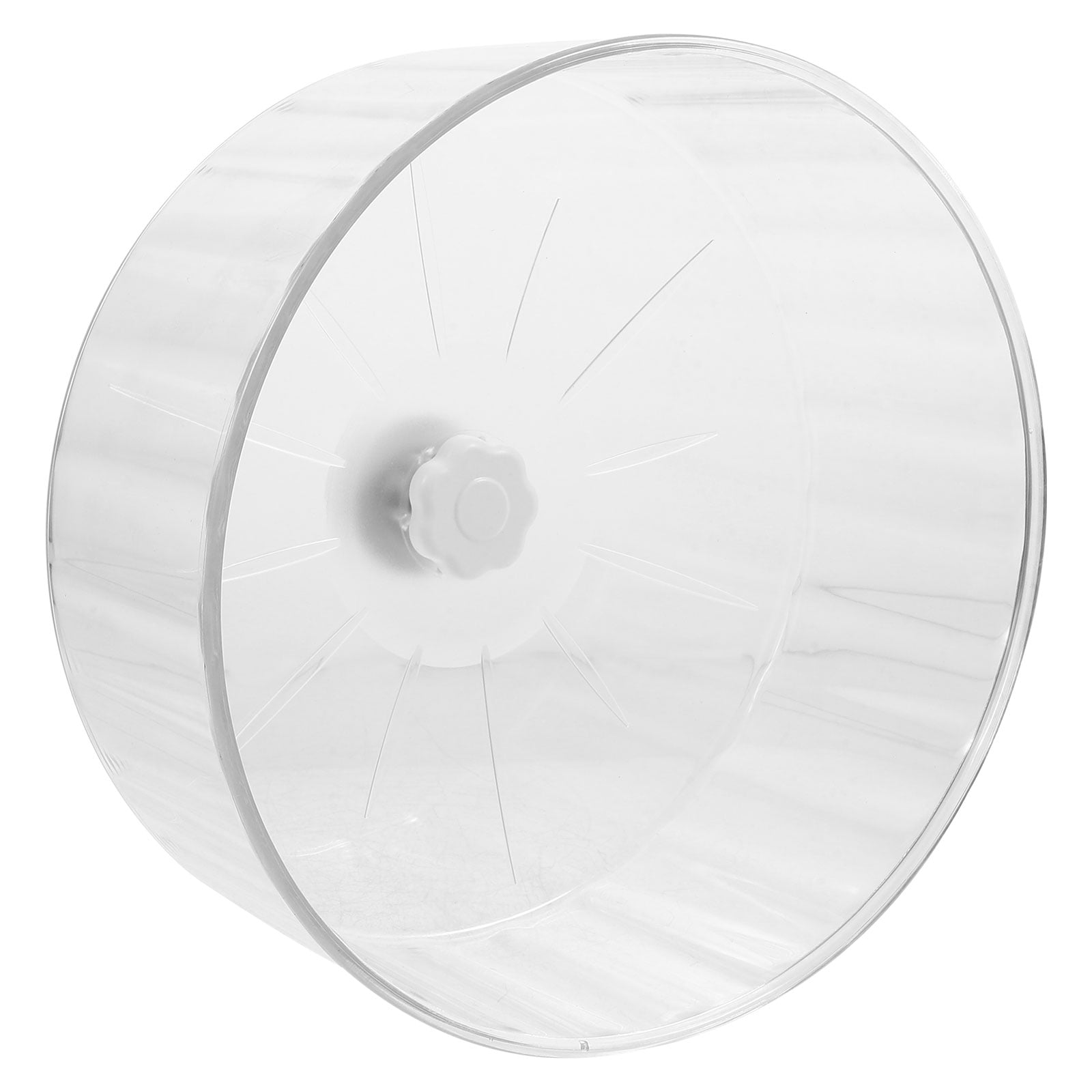 LOLIPPYY Large Hamster Wheel Transparent Plastic Quiet Exercise Accessory for Chinchillas and Gerbils