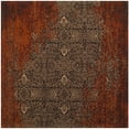 thumbnail image 6 of SAFAVIEH Classic Vintage Adelaide Abstract Area Rug, Rust/Brown, 6' x 6' Square, 6 of 9