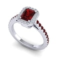 thumbnail image 2 of Diamond-Capitals 2.95 Carat Wonderful Natural Diamond Garnet Gemstone Proposal Ring for her Solid 14K White Gold Size 8.5, 2 of 8