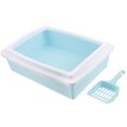 thumbnail image 1 of Semi-closed Cat Litter Box With Scoop Cat Litter Tray Cat Toilet Small Animals Toilet, 1 of 8