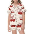 thumbnail image 1 of TZEWGL Ensemble de Pyjama Confortable à Imprimé Graphique avec Chemise à Manches Courtes et Short pour Fille, Ensemble 2 Pcs pour Filles Taille 2-3 Ans, 1 of 5