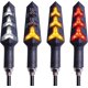thumbnail image 1 of 4PCS Indicadores de motocicleta Luces de señal de giro circulares Señales de giro de motocicleta Luces de circulación diurna Luces de freno 12V para motocicleta, 1 of 5