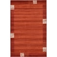 thumbnail image 1 of Unique Loom Del Mar Collection Contemporary Transitional Area Rug, 5' x 8', Rust Red/Terracotta, 1 of 10