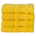 thumbnail image 5 of 4-Piece Hand Towels Set | 100% Turkish Cotton, Spa & Hotel Towels Quality, Quick Dry Hand Towels for your Bathroom, Shower Towels (Yellow), 5 of 6