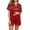 Multicolor L, variant on Enjoytime Pajama Sets for Women 2 Piece Christmas Print Short Sleeve Loungewear Set Holiday Casual Comfy Button Down Sleepwear