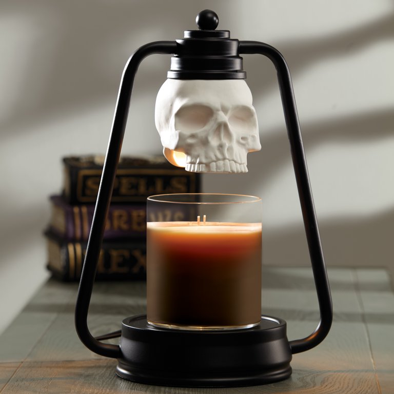 Dimmable Candle Warming Lamp With Gooseneck - Height Adjustable Electric Warmer For Jar Candles, 2 Bulbs Included (Black)