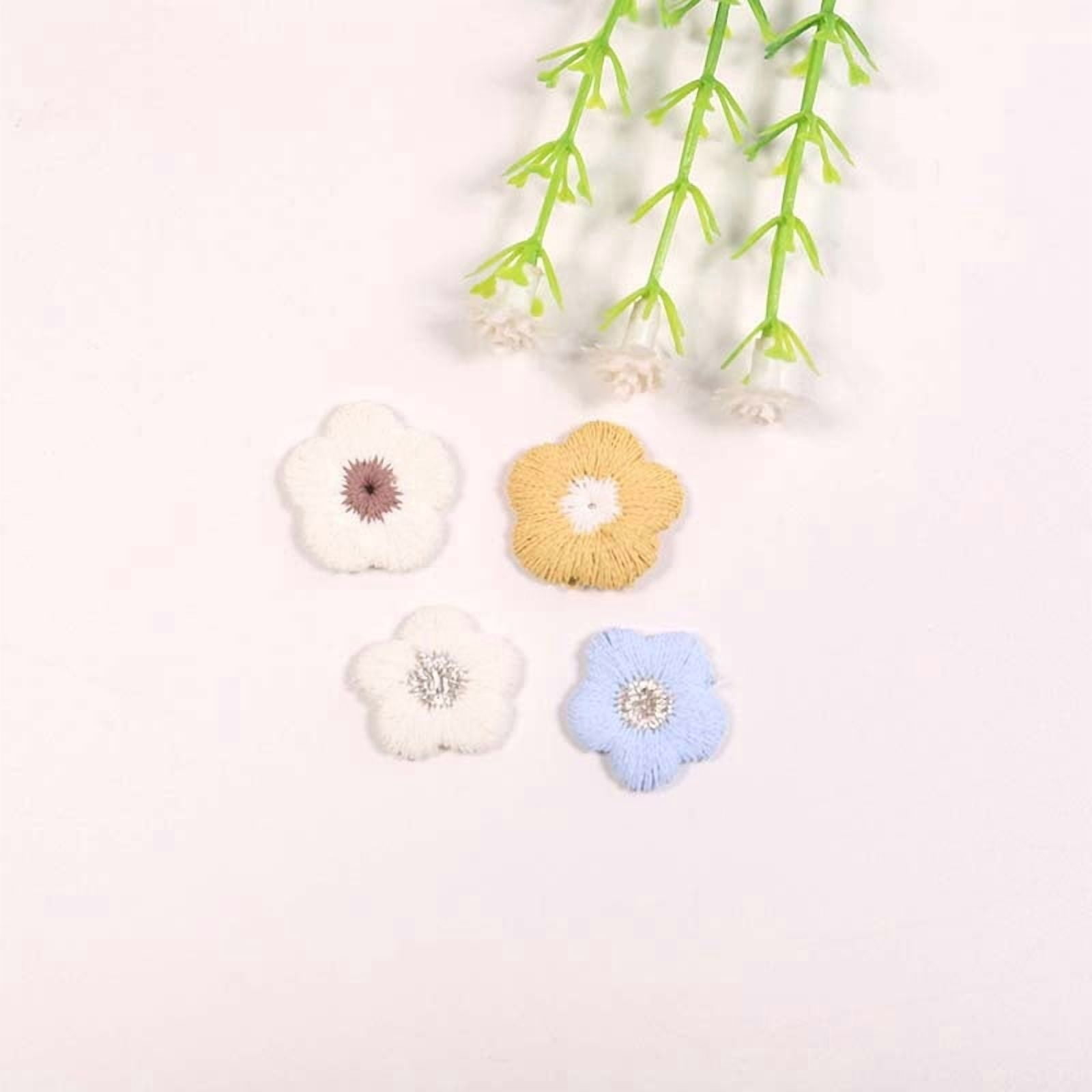 20pcs knitted hat clothing accessories cloth patch DIY simple and fresh small flower series embroidery patch patch