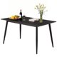 thumbnail image 2 of Mesa de Comedor Escritorio Oficina Moderna de Piedra Sinterizada Gris 140x80 cm Estilo Elegante Interior Exterior, 2 of 11