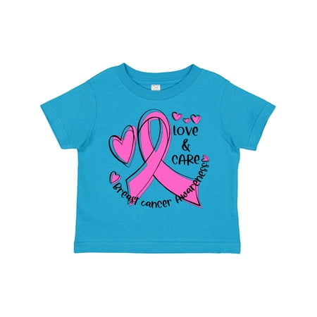 

Inktastic Love Care Cure Breast Cancer Awareness Pink Ribbon Gift Toddler Boy or Toddler Girl T-Shirt