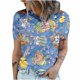 thumbnail image 1 of Camisetas de cuello redondo para mujer, camisetas con estampado de conejo de Pascua, camisetas de manga corta, blusas Fridja  bn1743, 1 of 7