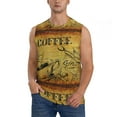 thumbnail image 2 of Picia Coffee Vintage mens Cotton Tank Undershirts , Moisture-wicking Ribbed Tanks, Lightweight Cotton Tank Undershirts-Small, 2 of 8