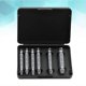 thumbnail image 2 of 6pcs Screw Extractor Drill Bits Guide Set Broken Damaged Bolt Remover Double Ended Damaged Screw Extractor (Silver), 2 of 4