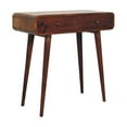 thumbnail image 3 of Artisan Furniture Solid Wood Chestnut Curved Hallway Table, 3 of 10
