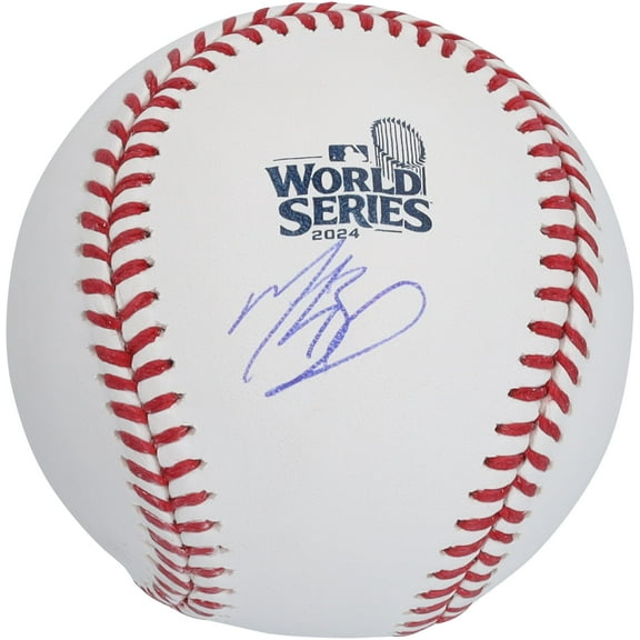 Mookie Betts Los Angeles Dodgers Autographed 2024 World Series Logo Baseball - Fanatics Authentic Certified