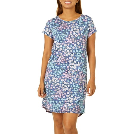 Jaclyn Intimates Womens Flourisng Wildflower Print Nightgown