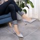 thumbnail image 4 of Amzcrzy Zapatos de mujer,Zapatos de mujer,Zapatillas de mujer, Zapatos de tacón alto con punta puntiaguda y tacón grueso para mujer, zapatos casuales de tacón alto de color liso. Sandalias Mujer Zapa, 4 of 5