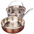 thumbnail image 2 of Oster Carabello 9 pc Copper Colored Stainless Steel Cookware Set Tempered Glass Lids, 2 of 4