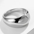 thumbnail image 7 of Stainless Steel Hight Polished Classic Plain Wedding Band Statement Ring, 7 of 7