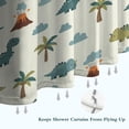 thumbnail image 6 of Light Green Dinosaurs Volcanoes Pattern Shower Curtain 72"x72" ,Bathroom Decorative Shower Curtains Set with 12 Hooks,Modern Waterproof Washable Shower Curtain, 6 of 6