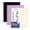 Black+ Purple+Beige, variant on ONAVIA 1 Subject Notebook, 3 Pack, ‎9”×11”, College Ruled Spiral Notebook with 3-Hole Punch, Flexible PP cover, 200pages/100sheets, Light Pink