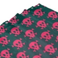thumbnail image 5 of XMXY Red Death Skull Long Shower Curtains, Waterproof Weighted Thick Bathroom Curtain with 12 Iron Hook, 72x72 Inch, 5 of 8