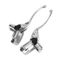 Hydraulic Brake Clutch Master Cylinder Lever Pump Silver for Motorcycle