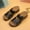 Black, variant on Ichuanyi Women Sandals New Wedge Heel Women's Sandals Stitched Hollow Cross Slippers Massage Women's Shoes