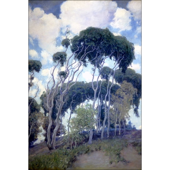 24"x36" Gallery Poster, Guy Rose Laguna Eucalyptus