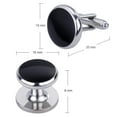 thumbnail image 4 of El mejor regalo para hombres Gemelos y tachuelas para hombre, Juego de gemelos y tachuelas para camisa para hombres, Gemelos y tachuelas de latón para boda, 4 of 5