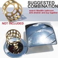 thumbnail image 4 of MissMin Square pop up drain without overflow chrome for risen bathroom vessel sink universal push button drain non-overflow match with rectanglar faucets, 4 of 5
