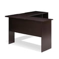 thumbnail image 4 of Pemberly Row Engineered Wood L-Shaped Desk with Bookshelves in Espresso, 4 of 5