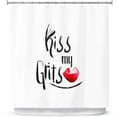 thumbnail image 1 of Shower Curtains 70" x 73" from DiaNoche Designs by Zara Martina - Kiss My Grits, 1 of 1