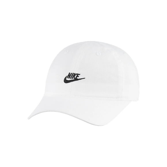 Nike Boy`s Heritage86 Futura Adjustable Hat (White(8A2902-001)/Black, 2-4T)