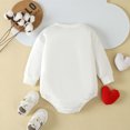 thumbnail image 4 of My First Valentines Day Baby Boy Outfit Long Sleeve Bodysuit Sweater Lover Heart Letter Embroider Boy Outfits for Baby Girls Boys 3-6 Months, 4 of 5