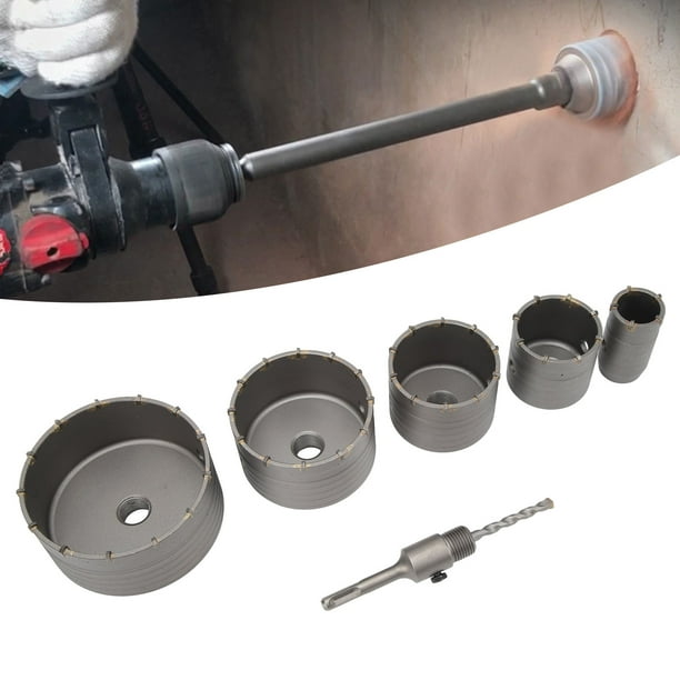 Broca De Sierra Perforadora Para Hormigón, 40 Mm, 65 Mm, 80 Mm, 100 Mm, 125 Mm, Sierra Perforadora Portátil Duradera Para Hormigón, Caja De Plástico De Aluminio, Embalaje Para