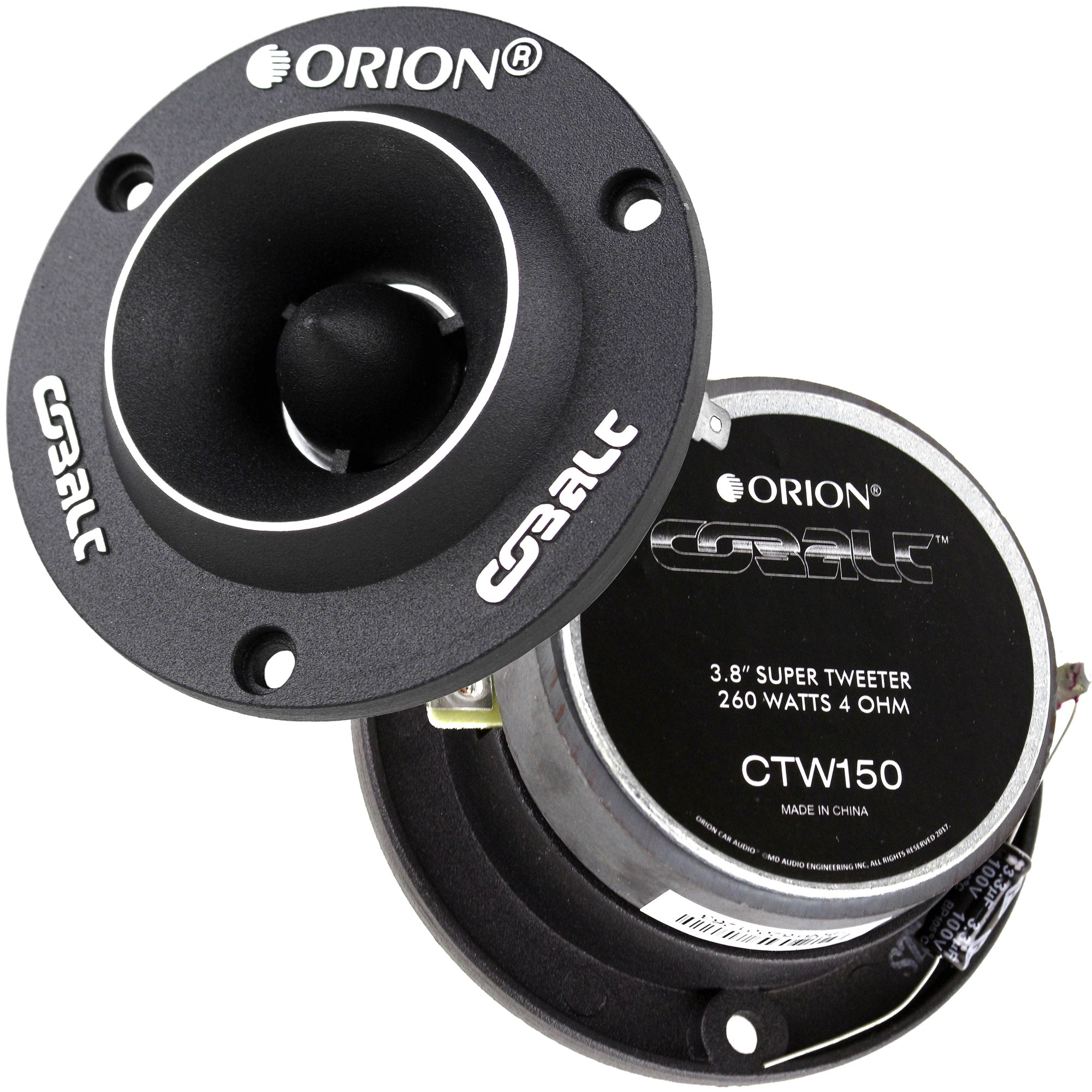Two (2) Orion Cobalt 3.8" Super Tweeters 260 Watt Car Audio Pair Set CTW150