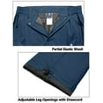 thumbnail image 6 of Little Donkey Andy Men's Lightweight Waterproof Rain Pants Breathable Hiking Pant for Outdoor Fishing Deep Blue L, 6 of 6