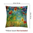 thumbnail image 4 of Flower Throw Pillow Cushion Cover, Abstract Dandelion Inspired Spiral Blooms Petals Geometrical Shapes Nature Art Theme, Decorative Square Accent Pillow Case Magenta Green, 4 of 7