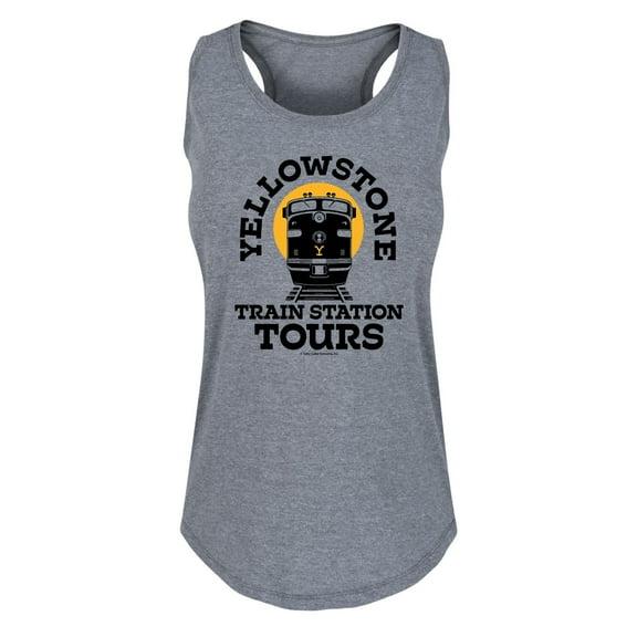 Yellowstone - Train Station Tours - Women's Racerback Tank Top